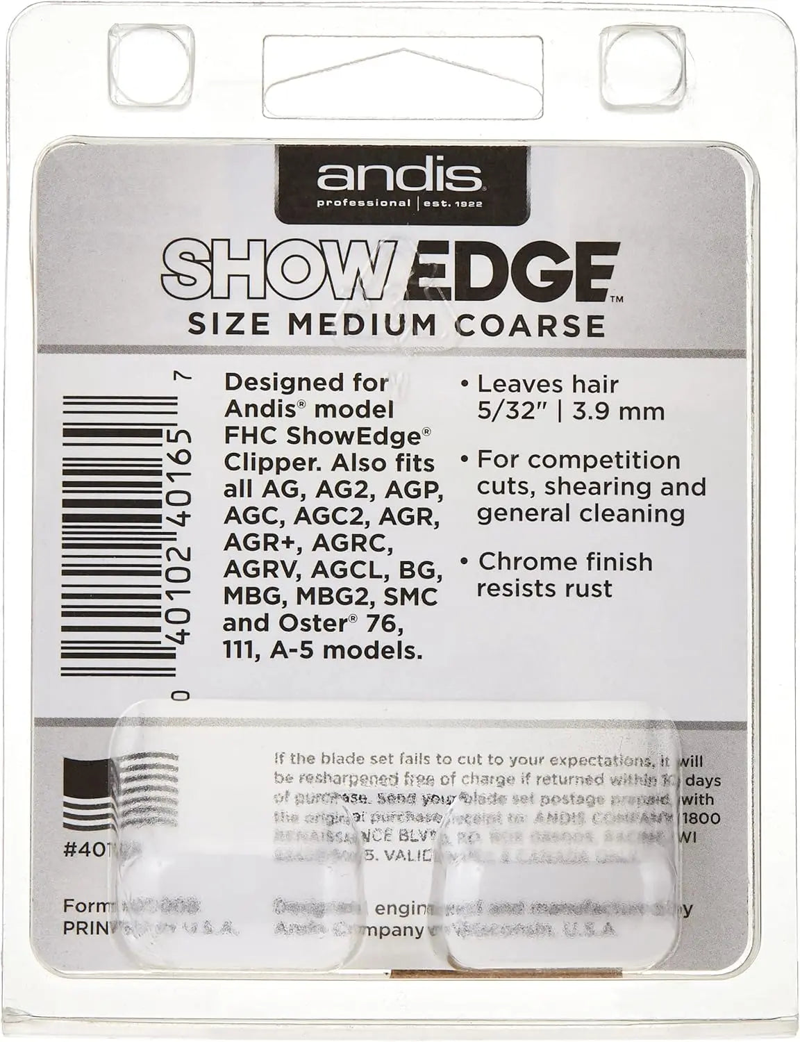 Andis Show Edge Detachable Livestock Blade — Medium Coarse