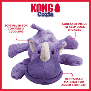 Kong Cozie Rosie Rhino Dog Toy - S