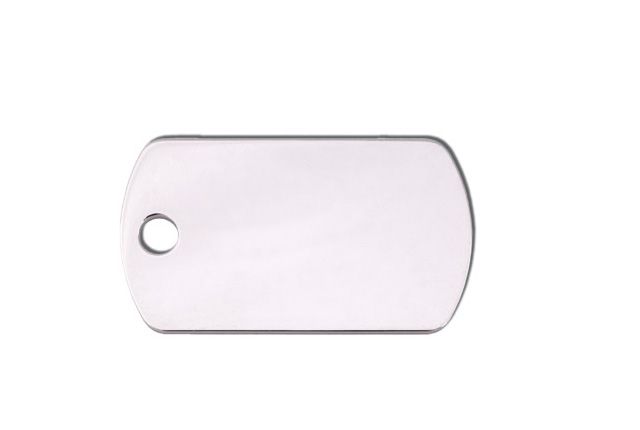 ID Tag Military Small Chrome -