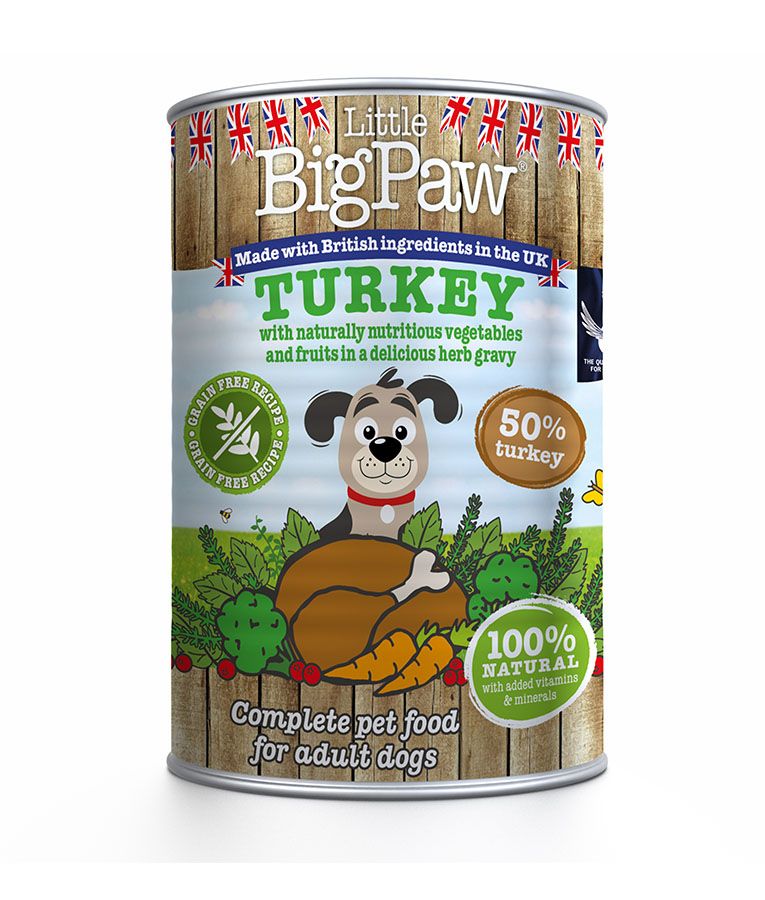 Little BigPaw Turkey Adult Wet Dog Food 390g - 390G