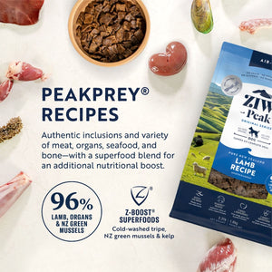 ZIWI Peak Air-Dried Lamb Recipe Dry Dog Food - 4KG