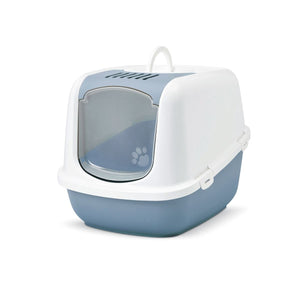 Savic Nestor Jumbo Cat Toilet Home - NAVY BLUE