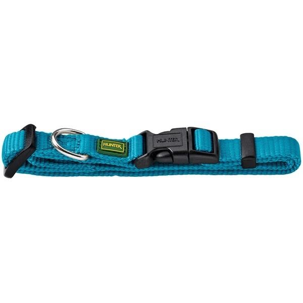 Hunter Vario Basic Nylon Dog Collar - TEAL M-L