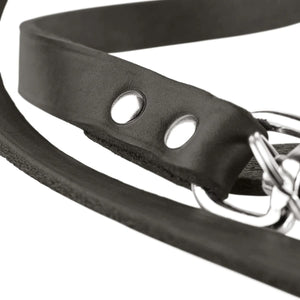 Hunter Cow Leather Training Dog Leash - Stone Grey 16/100