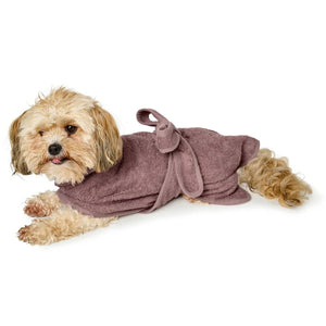 Hunter Riga Dog Bathrobe - Old Pink 40