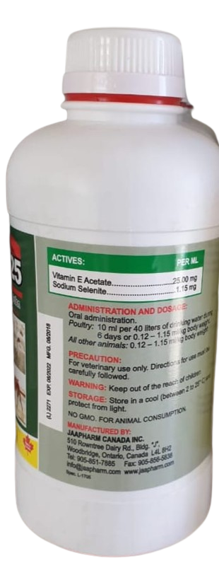 E SEL 25 (Vitamin E + Selenium) 1Liter
