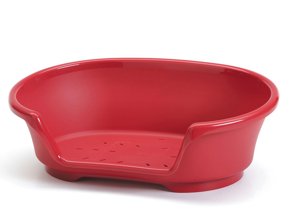 Savic Cosy Air Plastic Dog Bed - RED 90CM