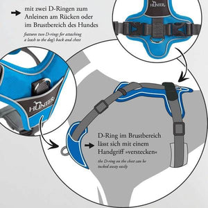 Hunter Divo Dog Harness - RED Medium
