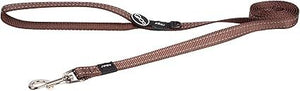 Rogz Utility Reflective Stitching Long Dog Leash - CHOCOLATE XL (1.8M/6)