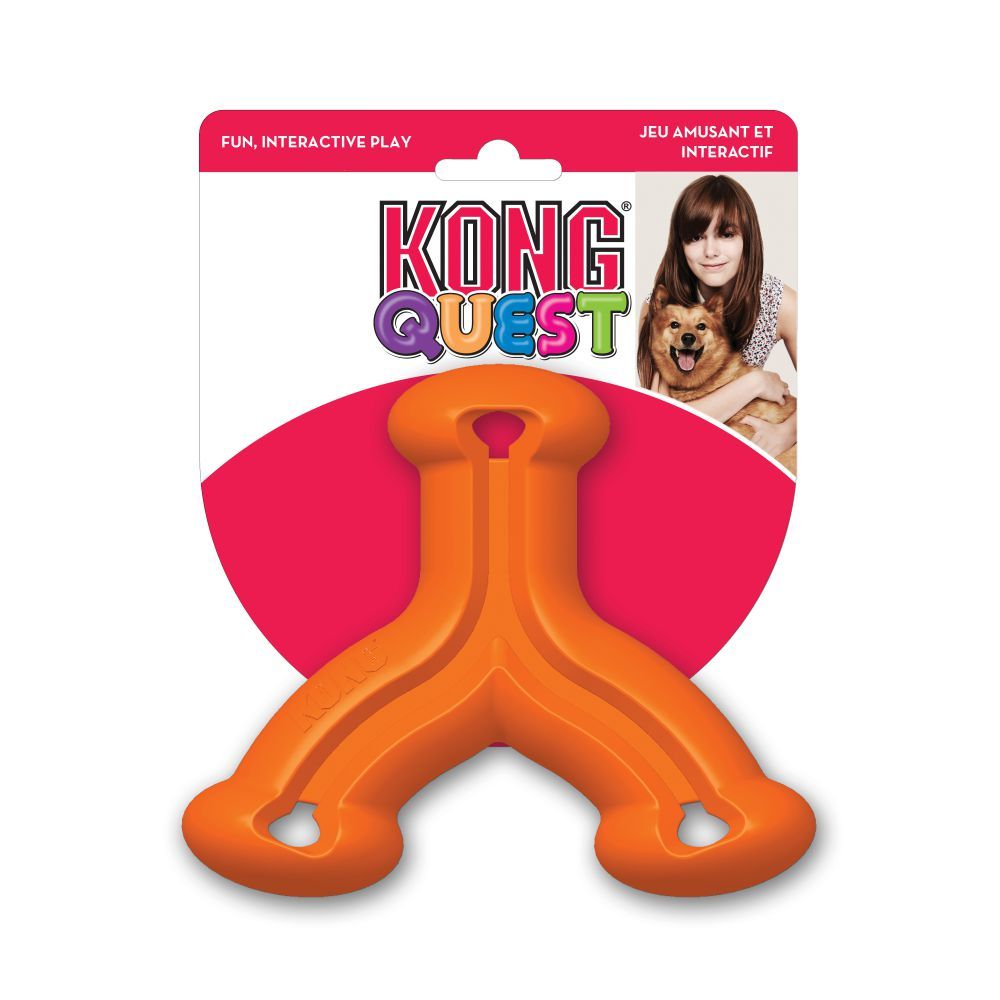 Kong Quest Wishbone Dog Toy - S