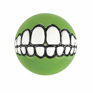 Rogz Grinz Ball Dog Toy - LIME M
