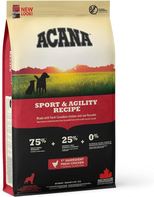 Acana Sport & Agility Recipe Adult Dry Dog Food - 11.4KG