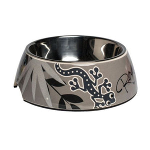 Rogz Silver Gecko Bubble Dog Bowl - 700ML