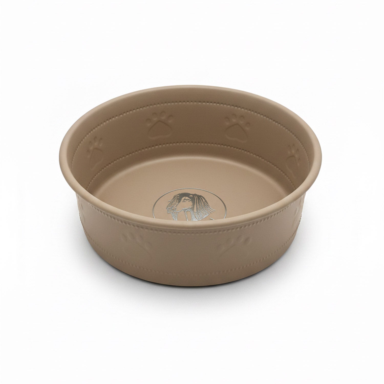 Premium Bowl Paw Embossed – Brown - 1800 ML