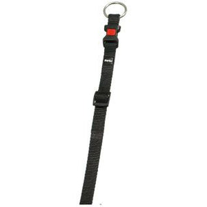 Flamingo Art Sportiv Nylon Dog Collar - BLACK 40MM