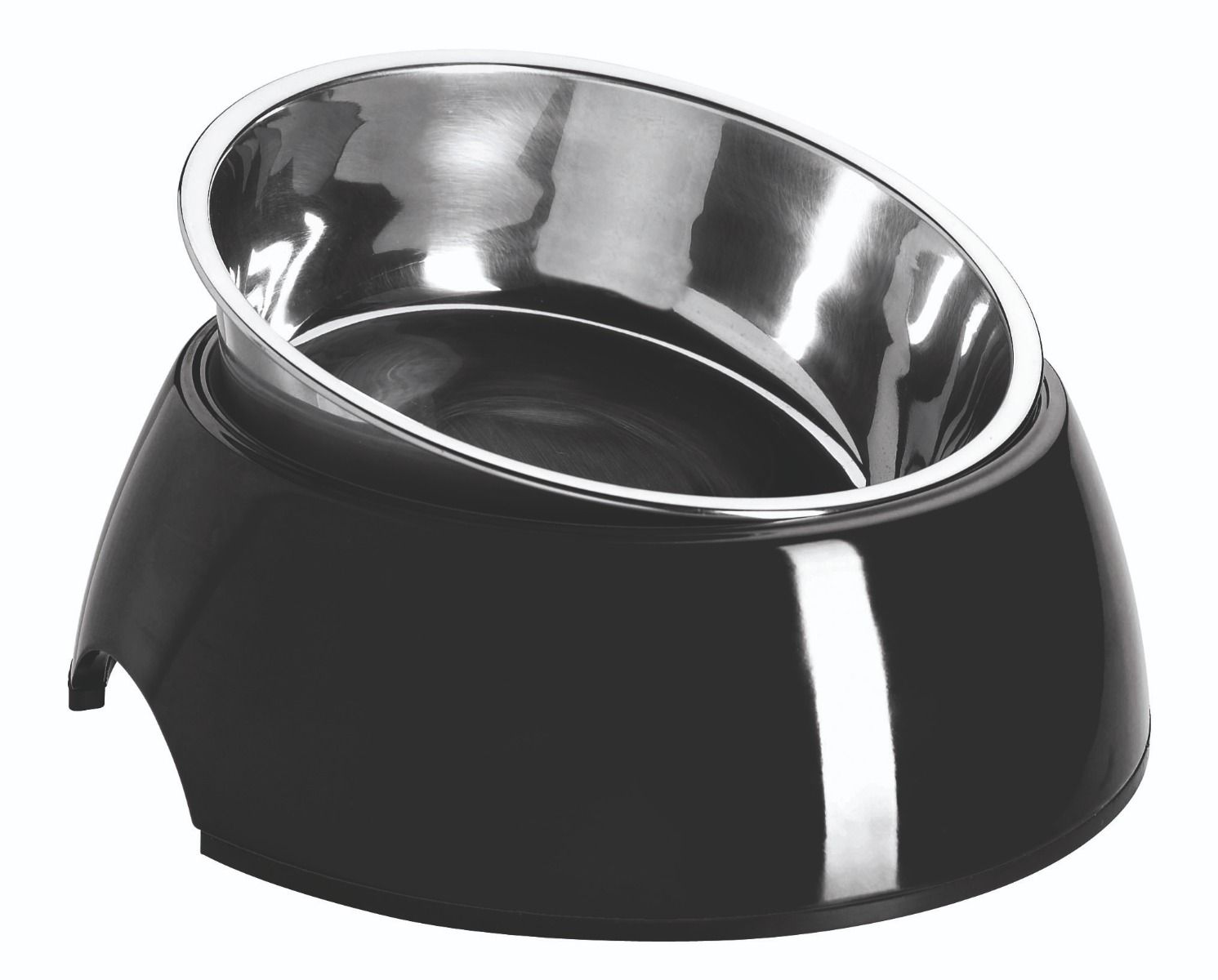 Hunter Melamine Black Dog Bowl - 700ML