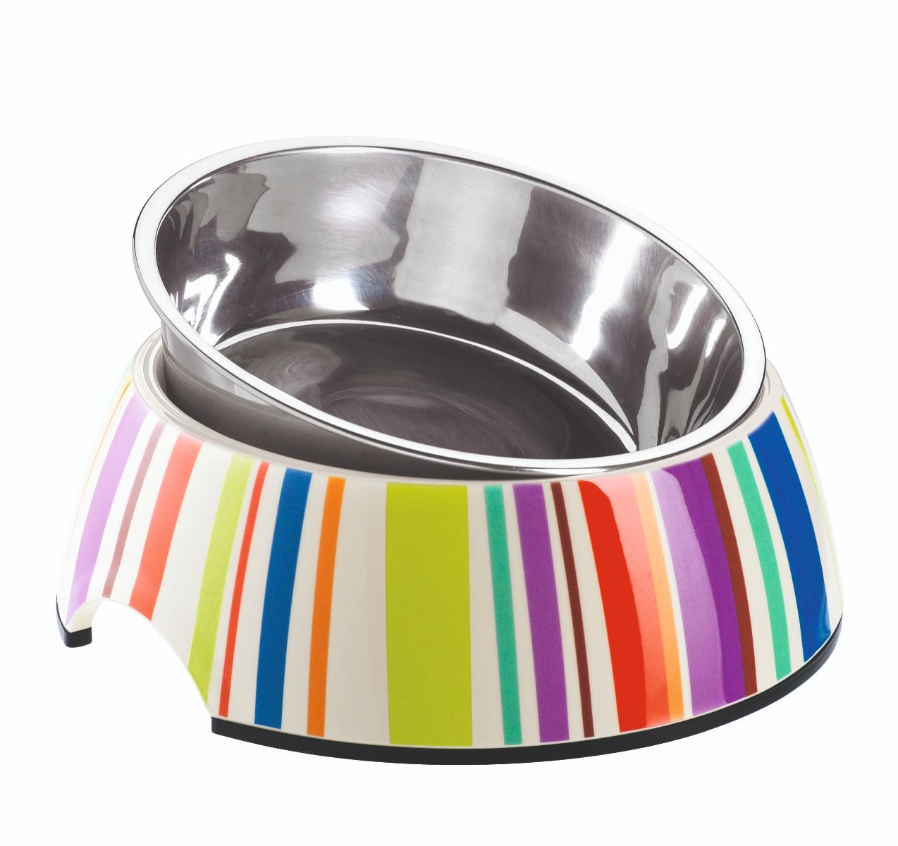 Hunter Melamine Stripes Dog Bowl - 160ML