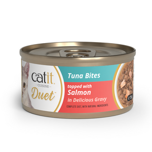 Catit Cuisine Duet, Tuna with Salmon, 12 x 75 g
