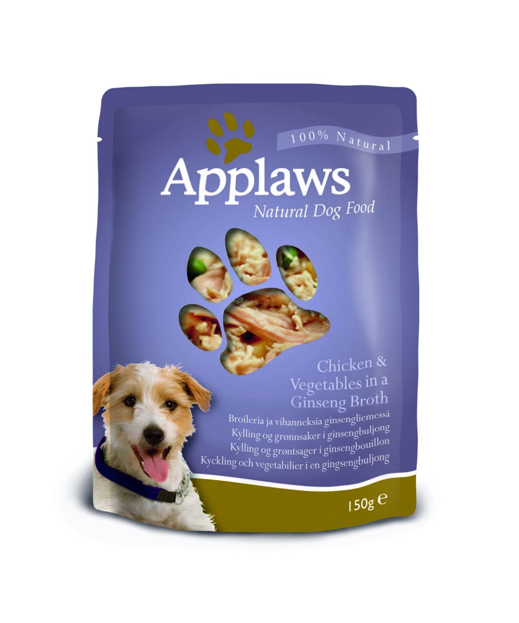 Applaws Chicken & Vegetables Adult Wet Dog Food 150g Pouch - 150g