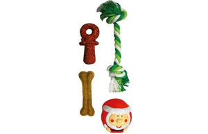 Flamingo Stocking Toy Mix Christmas Dog Snacks -