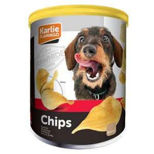 Flamingo Chips Rawhide Dog Treats - OS