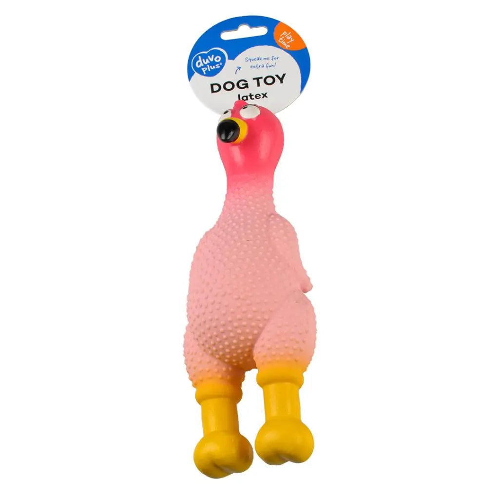 Duvo+ Latex Birdswith Goose Bumps Dog Toy 8x23x7cm Mixed Colors