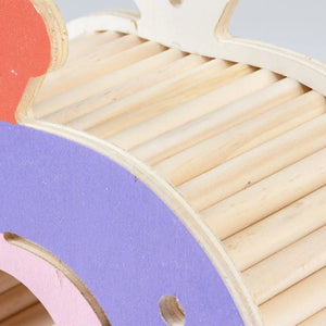 Duvo+ Small Animal Wooden Play House TV 19,6x8,5x17cm, Multicolour