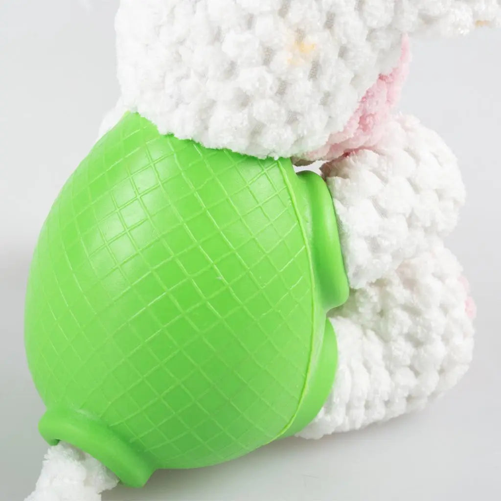 Duvo+ Plush & Rubber Cow Dispenser Multicolour, 14x10x10cm