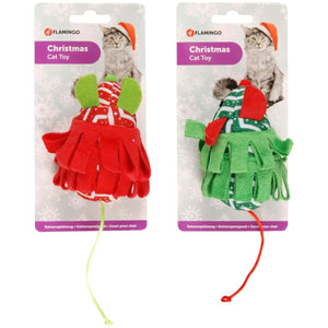 Flamingo Flip Mouse Plush Christmas Cat Toy -