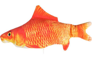 Flamingo Flounder Moving Fish Electronic Cat Toy 29cm - Orange