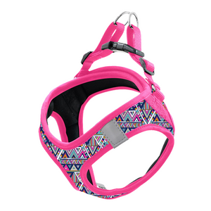 DOCO® Pattern Print Harness With 3D Foam Large-47-50cm / 7-9kg-Rasberry Pink