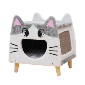 Catry Lovely Cat House with Sisal Scratcher 45x38x47.5cm