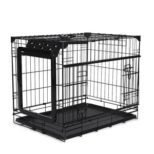 Duvo+ Topline Dog Crate Sliding & Folding Door 76X53X61cm Black