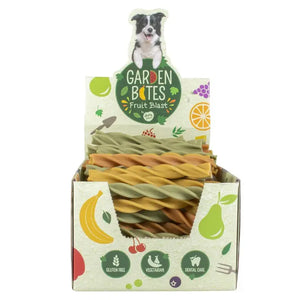 Duvo+ Garden Bites Fruity Dental Swirls 16cm - 18g Mixed Colors, (Min Order - 45pcs)