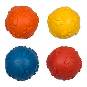 Duvo+ Vinyl Treat Ball Paws Ø7.5cm Mixed Colors