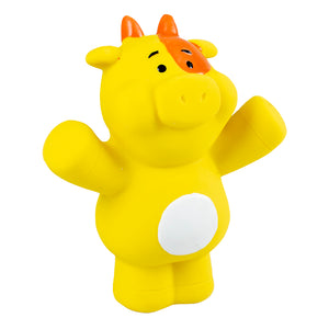Duvo+ Latex Cow Raising Hand 11X5.5X12Cm Yellow