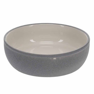 Duvo+ Feeding Bowl-Stone-Sandy ocean S - 380ml - 14x14x4cm Grey-blue