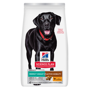 Hill’s Science Plan Perfect Weight & Active Mobility Large Breed Adult Dog Food with Chicken (12kg)