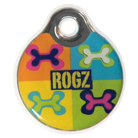 Rogz Pop Art ID Tag - BW POP ART L