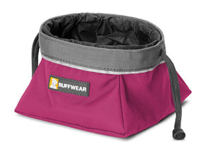 Ruffwear Quencher Cinch Top Packable Dog Bowl - PURP M