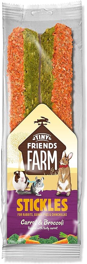Tiny Friends Farm Stickles Carrot & Broccoli Small Animal Treats