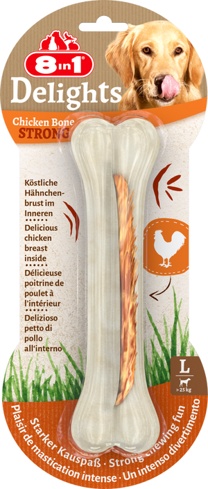 8in1 Delights Chicken Bones Strong L, 130 g