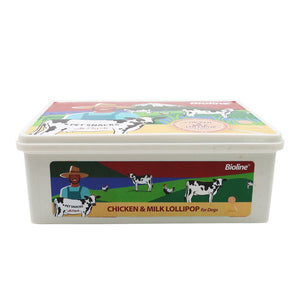Bioline Lollipop for Dogs (Chicken&Milk 23g x 8pcs)