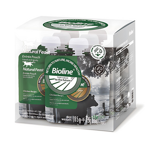 Bioline Natural Feast Entree Pouch Chicken Recipe 85g+15g (Min Order : 6pcs)