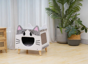 Catry Lovely Cat House with Sisal Scratcher 45x38x47.5cm
