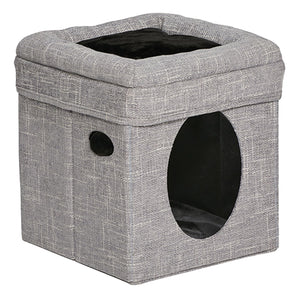 Curious Cat Cube – Silver