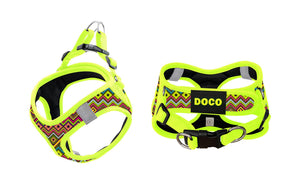 DOCO® Pattern Print Harness With 3D Foam Large-47-50cm / 7-9kg-Safety Lemon