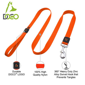 DOCO® Signature Nylon Leash - 6ft-1.0 x 180cm (XS)-Red