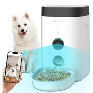 Dogness Panoramic Cam Smart Feeder Pet Food Dispenser With HD-1080p Wide-View Camera & App Control- 3.6L
