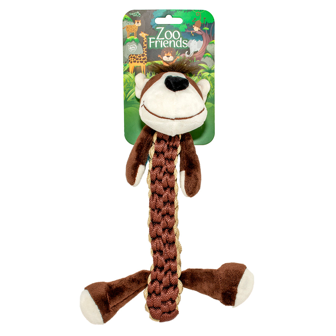 Duvo+ Zoo Friends Martin Monkey Stick Brown - Dog Toy 32x22x10cm